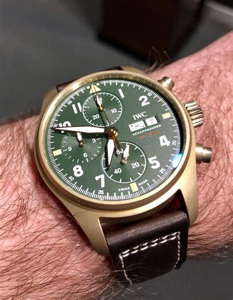 iwc spitfire chronograph bronze.